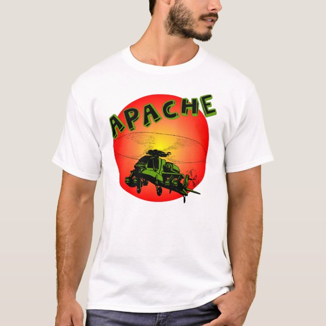 T-shirt Hélicoptère d'Apache (Devant)