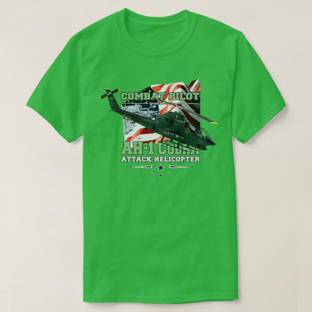 T-shirt hélicoptère d'attaque AH1 Cobra (Design devant)