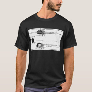 T-shirt Hélicoptère de Bell 47