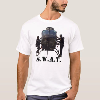 T-shirt Hélicoptère de COUP, pistolet 1911 de S.W.A.T.
