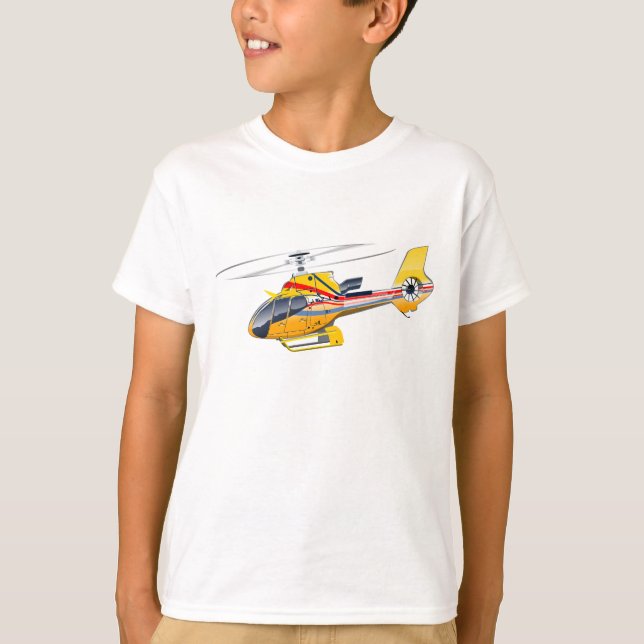 T-shirt Hélicoptère de dessin (Devant)