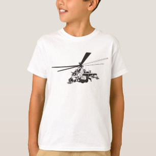 T-shirt Hélicoptère de dessin animé "Hind"