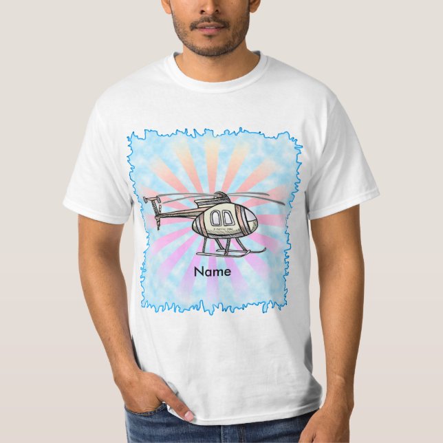 T-shirt Hélicoptère frénétique  (Devant)