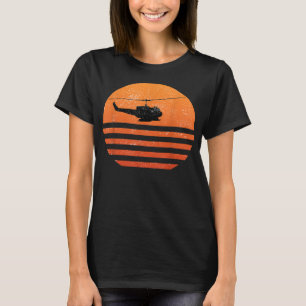 T-shirt Hélicoptère Huey en détresse UH-1 Viêt Nam Vetera