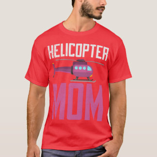 T-shirt Hélicoptère Maman Hovering Enfants Aimer Mère fri