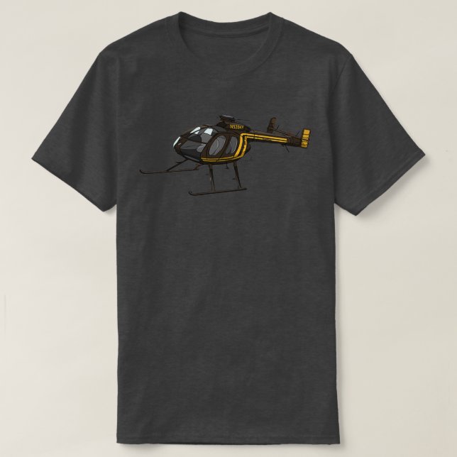 T-shirt Hélicoptère MD 500 Notar N520KY (Design devant)
