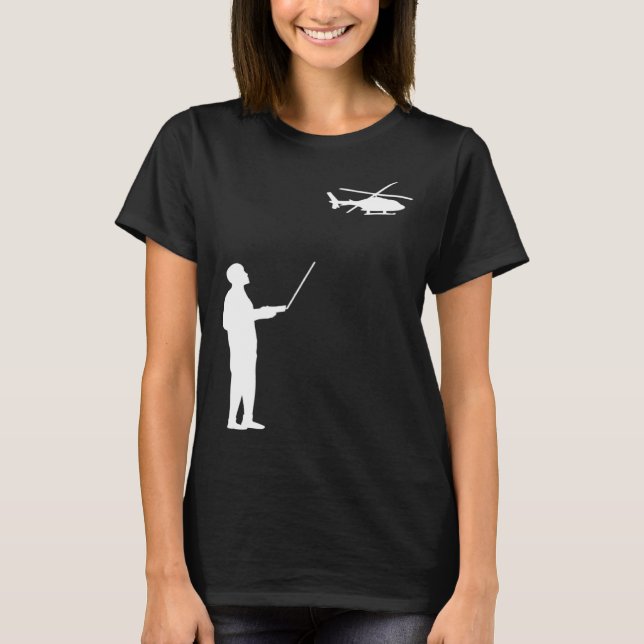 T-shirt Hélicoptère modèle télécommandé RC Hobby pilote ho (Devant)