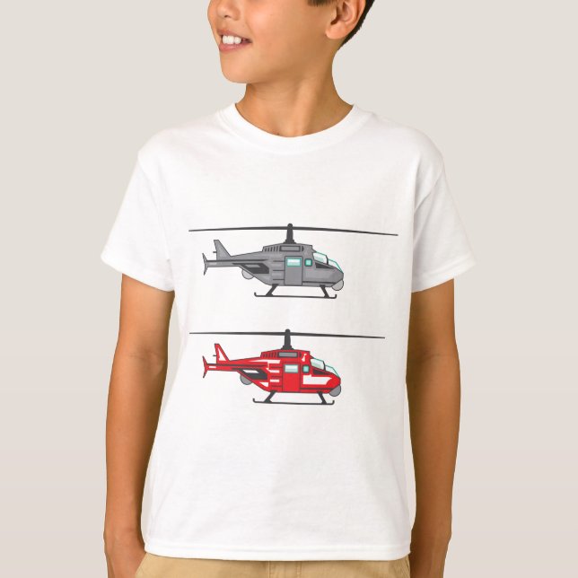 T-shirt Hélicoptère moderne de concept (Devant)