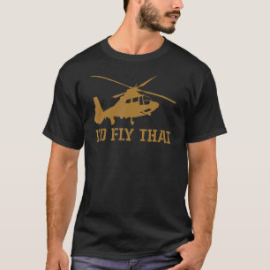 T-shirt Hélicoptère pilote Mens Je volerais ça