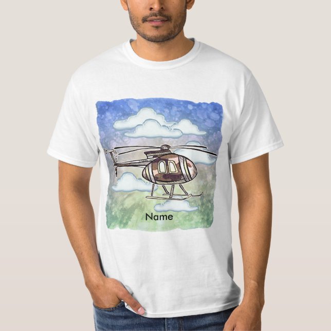 T-shirt Hélicoptère rapide  (Devant)