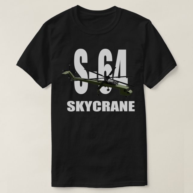T-shirt Hélicoptère S64 Skycrane (Design devant)