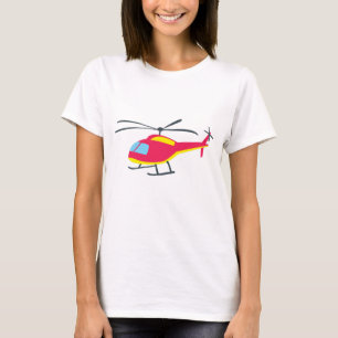 T-shirt Hélicoptère volant mignon