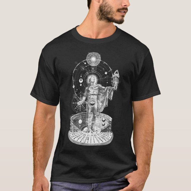 T-shirt Helios Godhead Macrocosmos Alchimie Occulte Sacré (Devant)