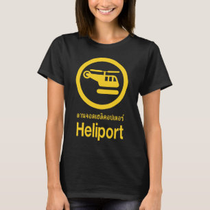 T-shirt Heliport ⚠ thaï Script ⚠