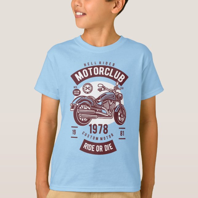T-shirt Hell Rider Motorclub (Devant)