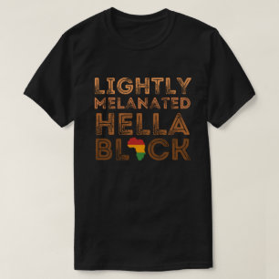 T-shirt Hella Melanée Légèrement Noir Histoire Africaine