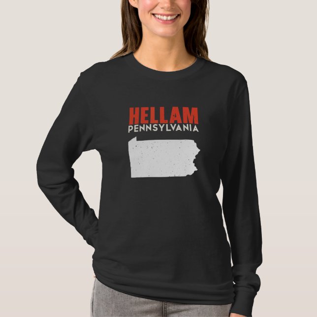 T-shirt Hellam Pennsylvania USA State America Travel (Devant)