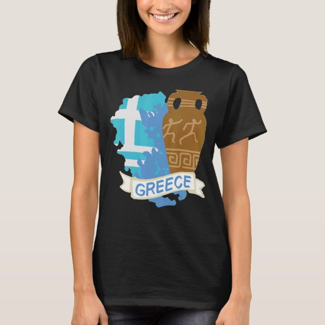 T-shirt Hellas Grèce souvenir pour les femmes (Devant)