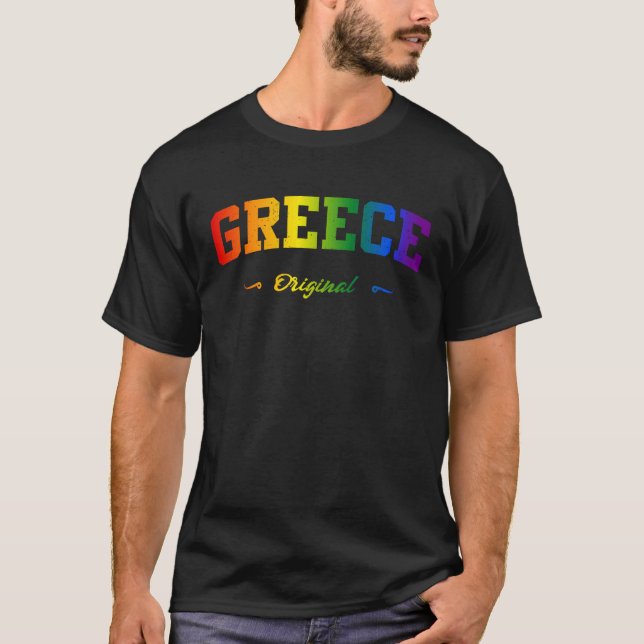 T-shirt Hellas Greece Sport LGBTQAI+ Souvenir Fan Item (Devant)