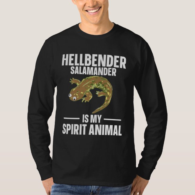 T-shirt Hellbender Salamander Is My Spirit Animal (Devant)