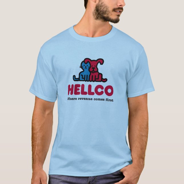 T-shirt HellCo - où le revenu vient d'abord (Devant)