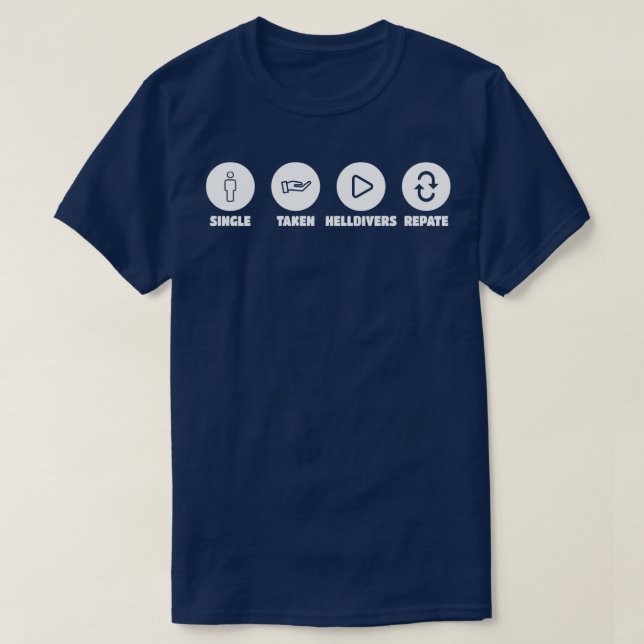 T-shirt helldiers gamers pris repéré (Design devant)