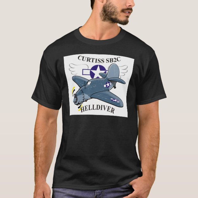 T-shirt helldiver des curtiss sb2c (Devant)