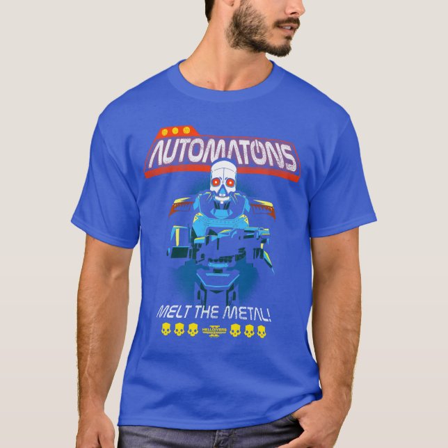 T-shirt Helldivers 2 Sony Playstation Video Game Automaton (Devant)