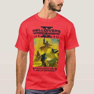 T-shirt Helldivers 2he Galays Dernière Ligne de Défense Vi