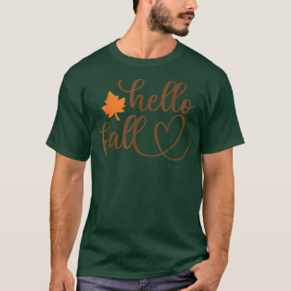 T-shirt helle automne Feuilles d'automne et saison Citroui