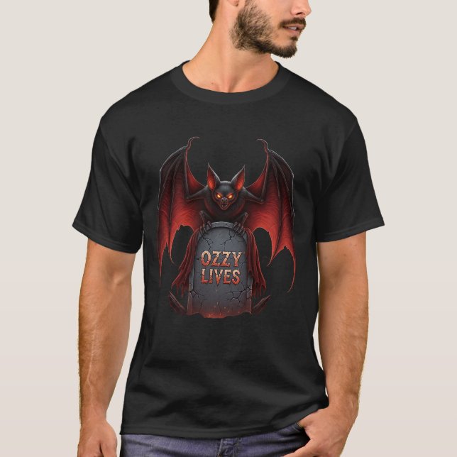 T-shirt Hellfire Red Guardian: "OZZY VIT" (Devant)