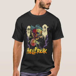 T-shirt Hellfreak Zombie Hauné Vis Rampage Horreur