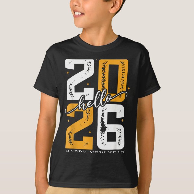 T-shirt Hello 2026 Happy New Year 2026 New Year's Eve Part (Devant)