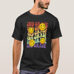 T-shirt hello 2nd second grade teacher Back To School Retr