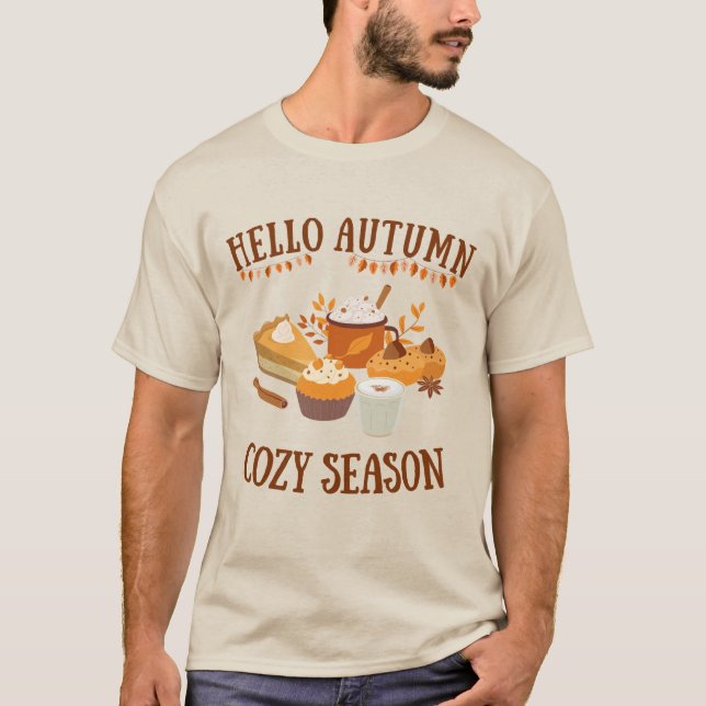T-shirt Hello Cozy Season (Devant)