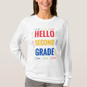 T-shirt Hello deuxième grade
