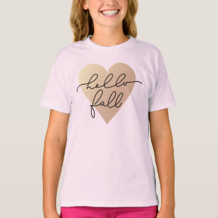 T-shirt Hello Fall Love Heart