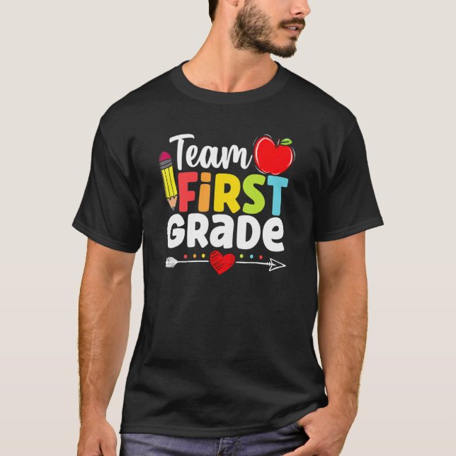 T-shirt Hello First Grade Team 1ère année (Devant)