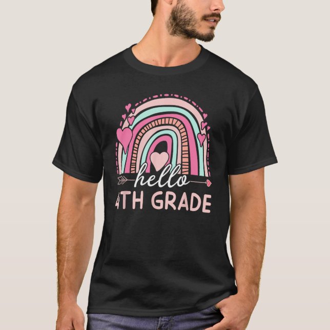 T-shirt Hello Fourth Grade Team Back to School 4th Grade T (Devant)