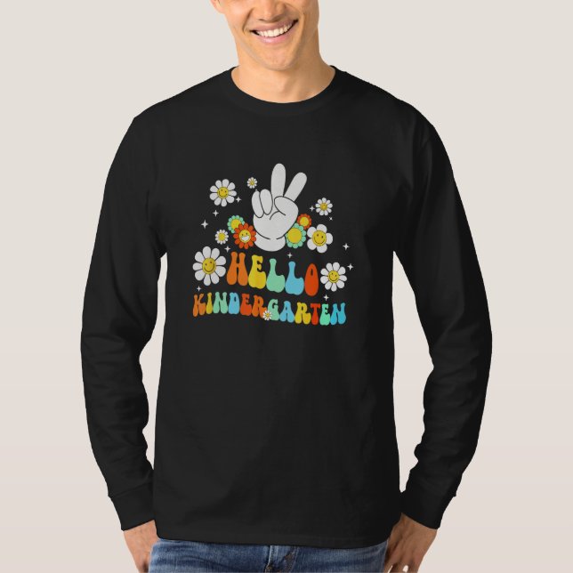 T-shirt Hello Kindergarten Back To School Kindergarten Tea (Devant)