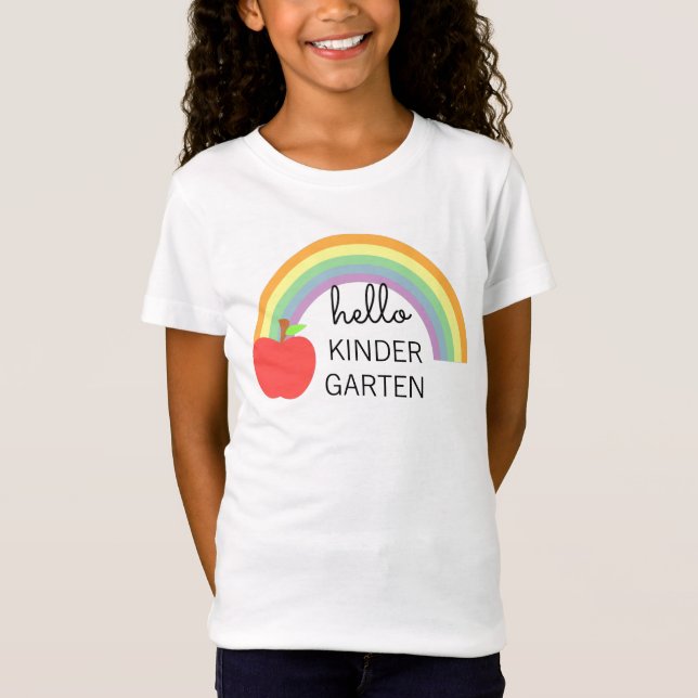 T-Shirt Hello Kindergarten Custom (Devant)