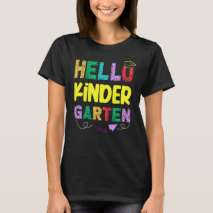 T-shirt Hello Kindergarten Team Kinder Back to School Teac
