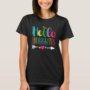 T-shirt Hello Kindergarten Team Kinder Back To School Teac