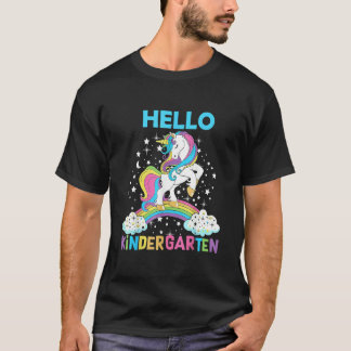 T-shirt Hello Kindergarten Unicorn Here I Come Kindergarte