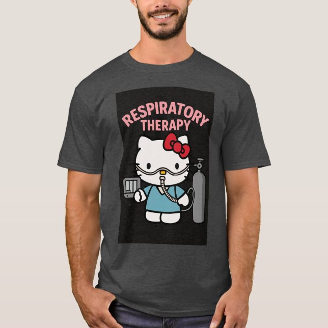 T-SHIRT HELLO KITTY RESPIRATORY (Devant)