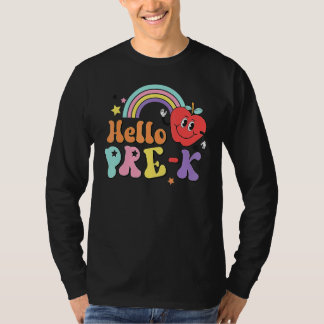 T-shirt Hello Pre K  Back To School First Day Of Pre K Tea