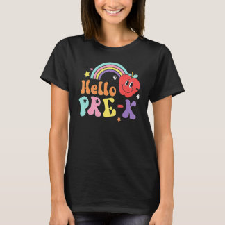 T-shirt Hello Pre K  Back To School First Day Of Pre K Tea
