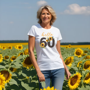 T-shirt Hello Sixty Tee - shirt féminine avec tournesol