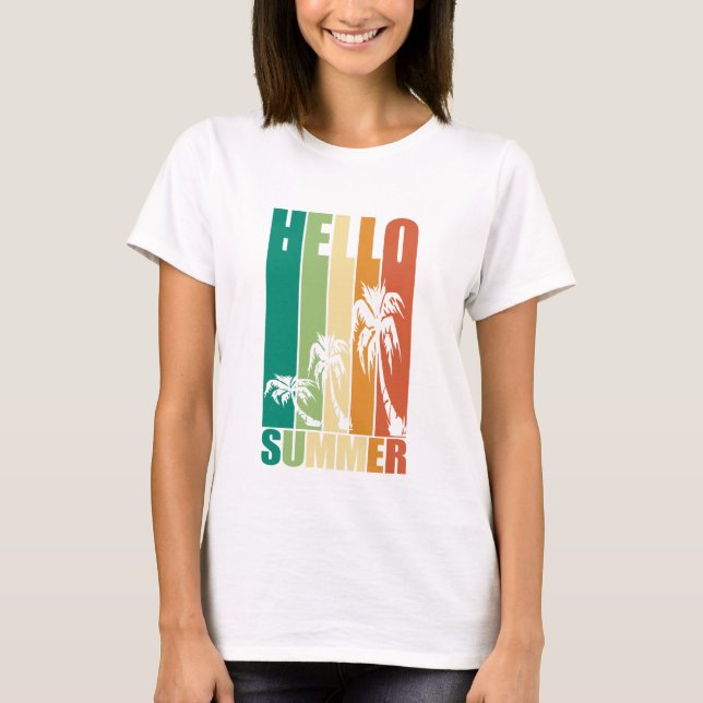 T-SHIRT HELLO SUMMER (Devant)