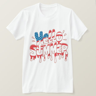 T-shirt Hello Summer Happy Last Day